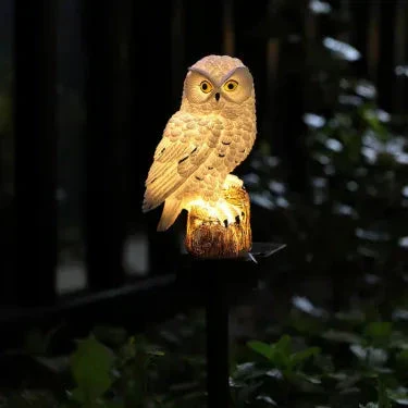 🦉Brighten your garden path today Solar Owl Pathway Light